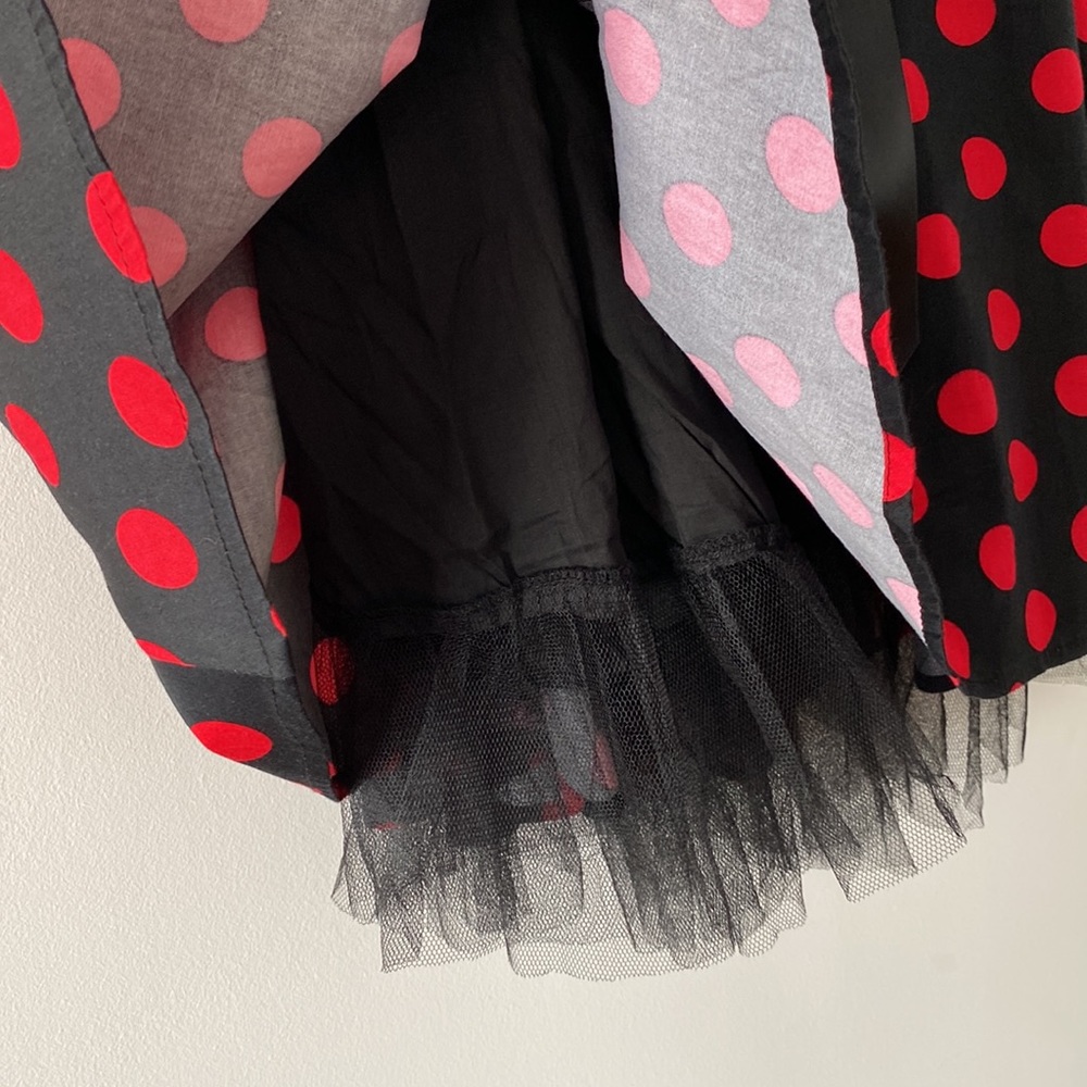 🐈‍⬛ Hearts & Roses Polka Dot Swing Dress - Picture 8 of 13